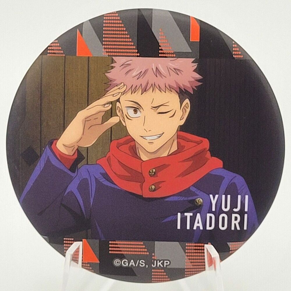Yuji Itadori - Movic Jujutsu Kaisen Pink Can badge